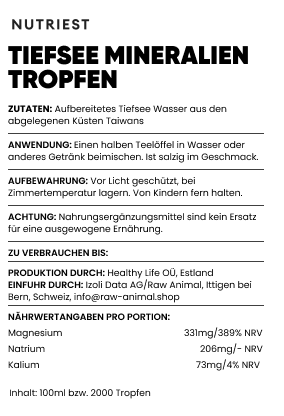 Tiefsee Mineralien Tropfen
