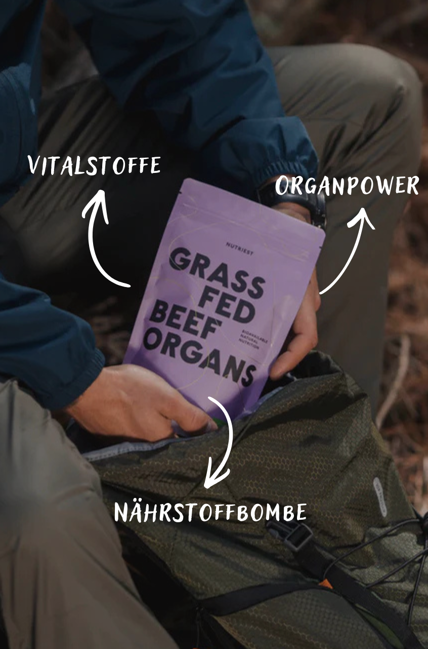 Getrocknetes Bio Weiderind Organ Mix Pulver