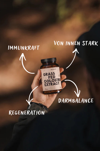 Getrocknetes Bio Weiderind Kolostrum Extrakt in Kapseln