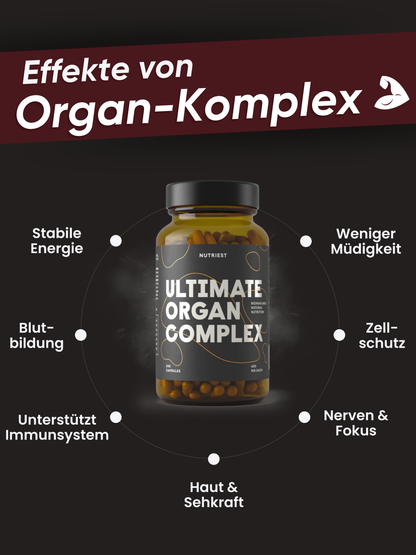 Getrockneter Bio Weiderind Ultimate Organ-Komplex in Kapseln