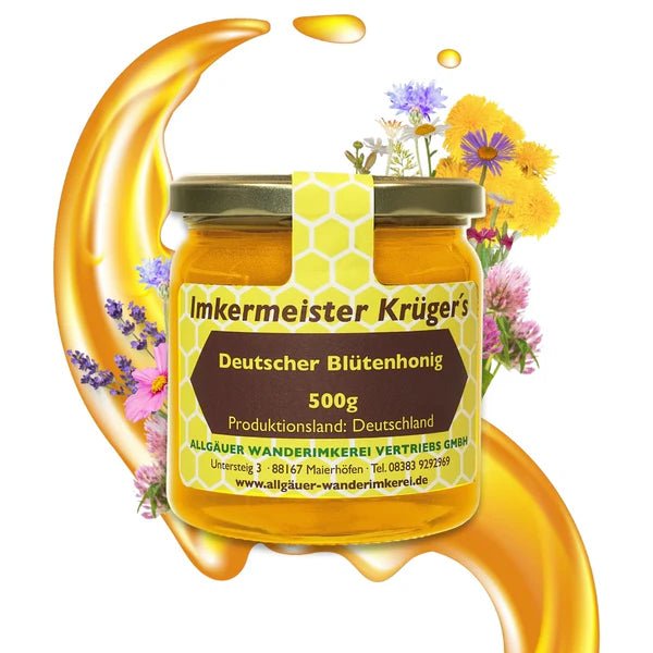Deutscher Blütenhonig 500g Imkermeister Krüger - Raw Animal