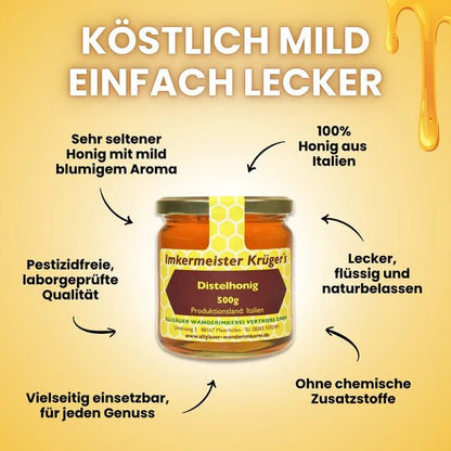 Distelhonig 500g Imkermeister Krüger - Raw Animal