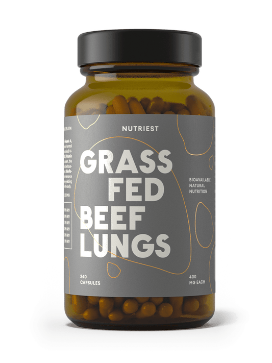 Getrocknete Bio Weiderind Lungen in Kapseln NUTRIEST - Raw Animal