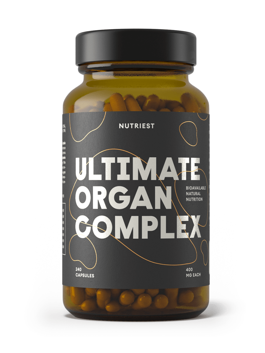 Getrockneter Bio Weiderind Ultimate Organ-Komplex in Kapseln NUTRIEST - Raw Animal