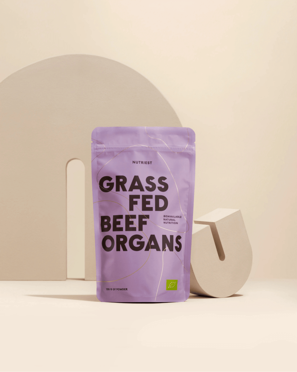 Getrocknetes Bio Weiderind Organ Mix Pulver NUTRIEST - Raw Animal