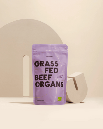 Getrocknetes Bio Weiderind Organ Mix Pulver NUTRIEST - Raw Animal