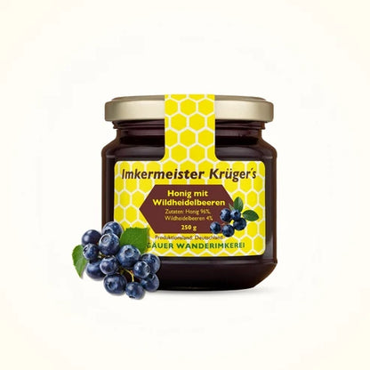 Honig mit Wildheidelbeeren 250g