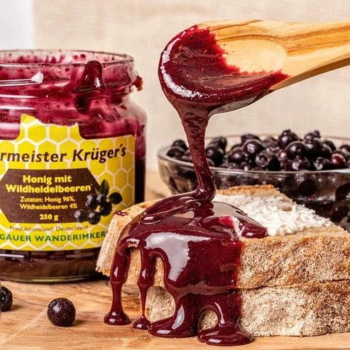 Honig mit Wildheidelbeeren 250g