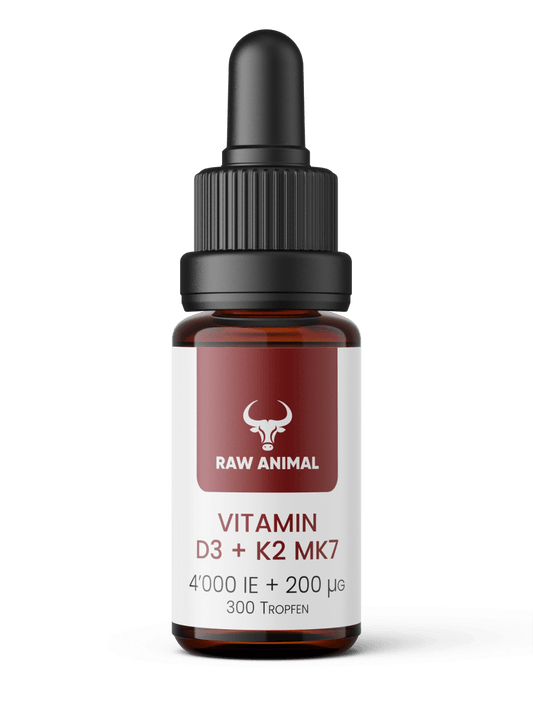 Vitamin D3 + K2 MK7 - 4000 IU + 200 µg Tropfen Raw Animal - Raw Animal